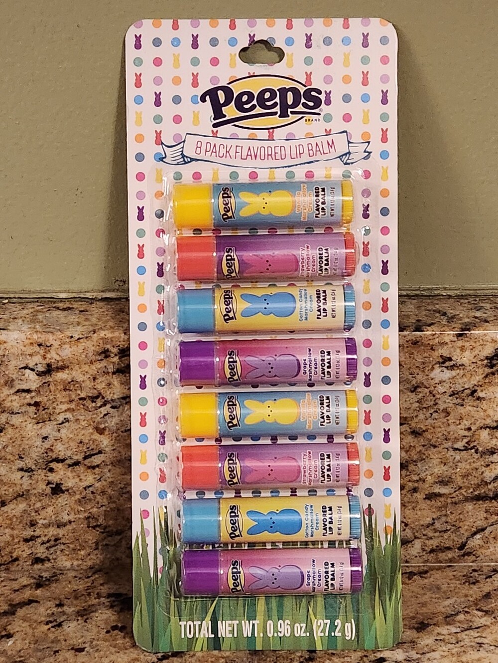 NWT, PEEPS 8PC LIP BALM SET